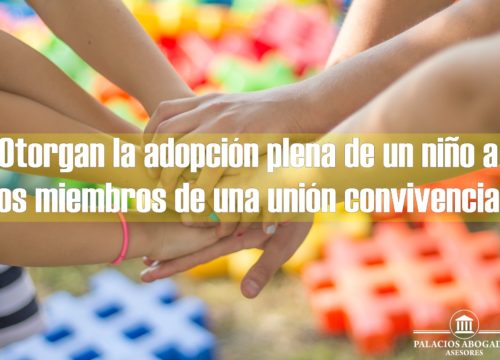 Otorgan la adopción plena de un niño a miembros de una unión convivencial